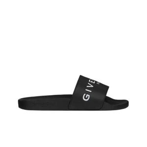 지방시 러버 슬라이드 플랫 샌들 블랙 BE3004E0DH-001