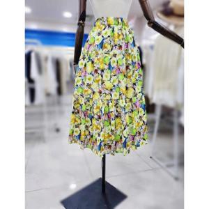 스테파니 세이브존08 비비드 플라워 그림 스커트 A25SK55205