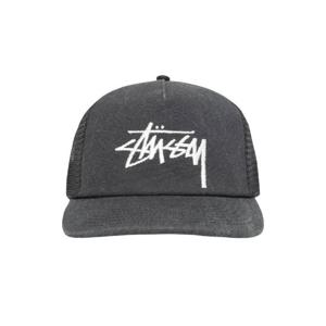 스투시 미드 뎁스 빅 스탁 메쉬 스냅백 블랙 1311162