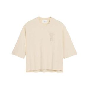 AMI Paris 아미 드 쾨흐 패치 코튼 티셔츠 H25FTS055726