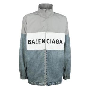 발렌시아가 로고 프린트 컬러 블록 재킷 822843TNW65