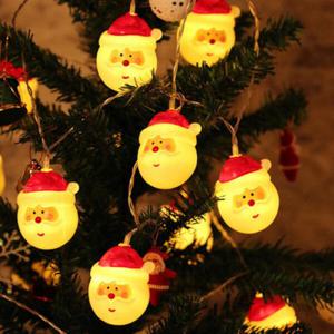 아트박스/진바스 크리스마스 산타 가랜드 조명