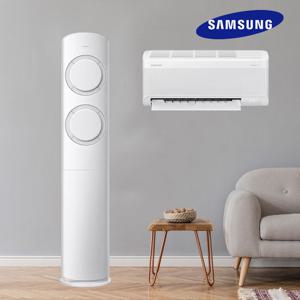 삼성 AI 비스포크 Q9000 17+6평 투인원 에어컨 실외기 리모컨포함 AF60F17D11GRS