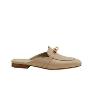 에르메스 오즈 뮬 고트스킨   로즈 골드 하드웨어 블랑 곰므 H212100ZT8