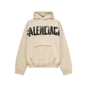 발렌시아가 후드 티셔츠 744441 TSV869501 Beige