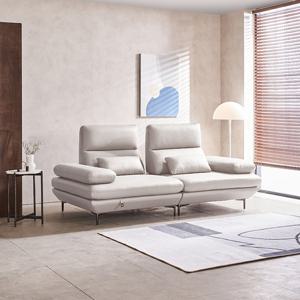 [다우닝] 에일로 3인 스윙 전체 통가죽 소파+스툴