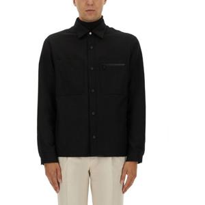 에르메네질도제냐 블랙 롱 슬리브 울 셔츠 UGV01A2 SOTM2290