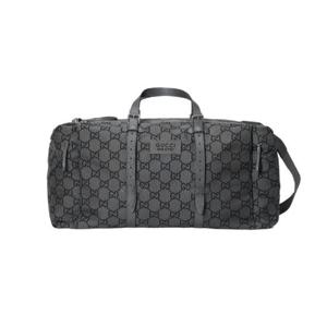구찌 맥시 GG 폴리에스터 더플백 다크 그레이 블랙 폴리에스터 767935-FACPK-1243