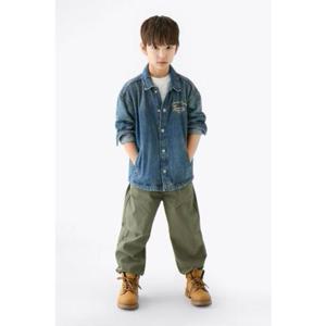 [타미힐피거칠드런2] 데님 자수 셔켓 T42F6QJC300BT1 8세 16세