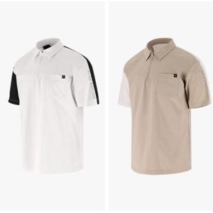 24년 남성 여름 앞포켓 포인트 우븐 티셔츠 [6K35205]