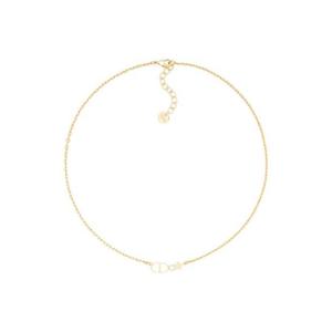 디올 쁘띠 CD 럭키 스타 피니쉬 메탈 실버 톤 크리스탈 네클리스 골드 N3476WOMCY-D03S