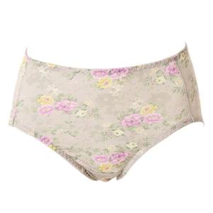 3종택1(90-105)부들부들 편안한 잔꽃프린트 면모달부인용팬티WPT4211