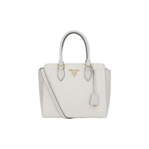프라다 사피아노 소프트 레더 토트백 화이트 1BA113-2EDV-F0009