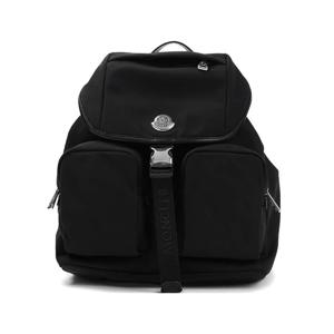 26 SS 몽클레어 로고 패치 버클 디테일 백팩 블랙 5A00002M6980