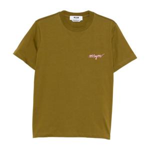 엠에스지엠 로고 자수 코튼 반팔 티셔츠 3941MDM540 257798 38