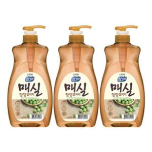 참그린 주방세제 매실 1kg 용기 3개입 참그린 매실 청정설거지 청정 설거지 1kg 펌프 펌프용기 용기 라이온코리아 라이온 LION 주방 세제