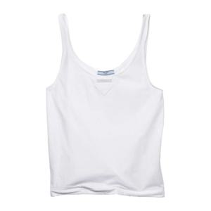 프라다 코튼 저지 스쿱넥 탱크탑 3570BSOOO18QZ F0009