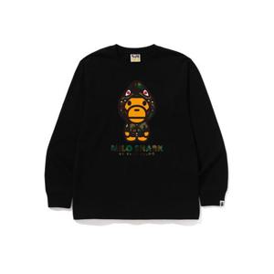베이프 퍼스트 카모 마일로 샤크 FZH 롱슬리브 티셔츠 002LTL801