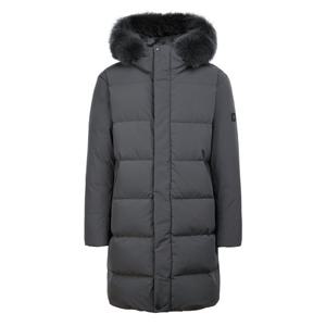 헤지스 골프 남성 24FW 그레이 탈착카라 덕다운 패딩점퍼 WPJU4D942G3