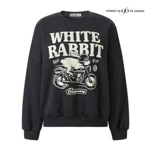 나인식스뉴욕  래빗 캐주얼 프린팅 기모 맨투맨 티셔츠 (NPCTS005M0)