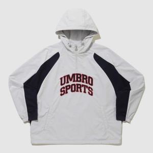 엄브로후드티 LQC UQ121CWT24-WGR 엔지니어드 레터링 후드 아노락 / WHITE GREY