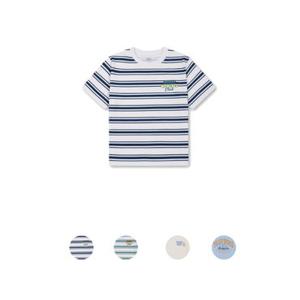 [백화점]탑텐키즈 MKF3TS1002 남아 워터 반팔티