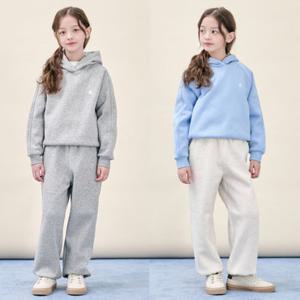 [시즌30%OFF][빈폴키즈] 25FW 여아 베이직 기모 후드 스웨트 상하 세트 (2종 택1)