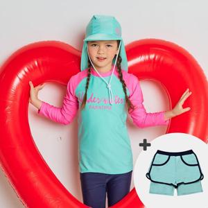 [아이스샌드]아이스샌드 여주니어 래쉬가드(4피스)세트 BR-3010166