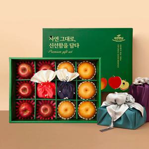 [보자기동봉] 시그니처 혼합1호 6kg(사과6/배6) 과일 선물세트