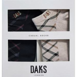 [닥스(양말)]CW22458 숙녀 스니커즈 전체체크 2족세트