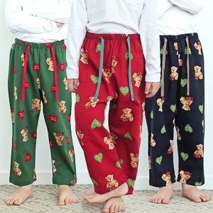 [토토와모모]유아 아동 잠옷바지 남아 여아 키즈 파자마 PJ곰인형(바지)