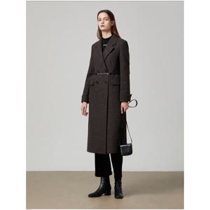 [쥬크]울블렌드더블벨티드코트Z324MSG002