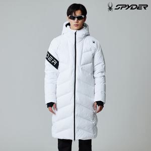 [스파이더] 공용 슬리브 로고 롱 다운 점퍼 SPIWCNDJ211UWHT