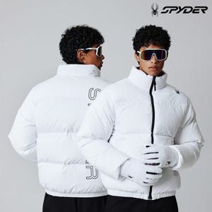 [스파이더] 공용 백 로고 다운 점퍼 SPIWCNDJ302UWHT