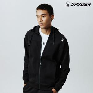 [스파이더] 공용 베이직 셋업 후드 집업 SPIFCNFT302UBLK