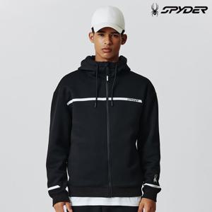 [스파이더] 공용 바 포인트 셋업 후드 집업 SPIFCNFT301UBLK