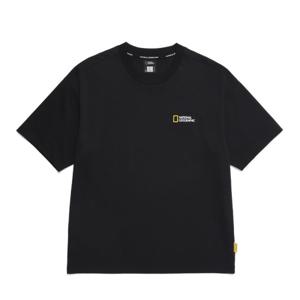 내셔널지오그래픽 N255UTS909세미오버핏 수피마 반팔티 BLACK