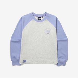 [휠라키즈] Girls 라글란 크롭 티셔츠 (FK2RLG1302F_PBL)