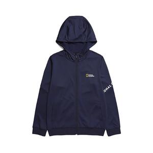 내셔널지오그래픽키즈 N211KFT040 폴리 후드 트레이닝 자켓 DEEP SEA NAVY