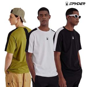 [스파이더] 공용 컬러블록 반팔 티셔츠 SPIMCNRS305U