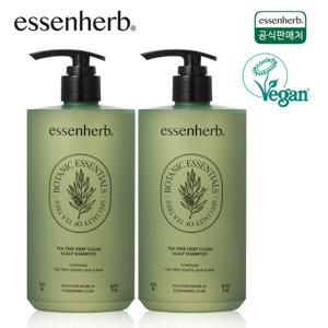 에센허브 티트리 딥클린 스칼프 샴푸 500ml+500ml