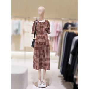 [숲]허리밴딩 패턴 원피스 SA6OP84