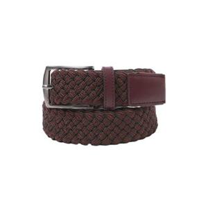 베노베로 24년 신상 신축성이 좋은 엘라스틱 위빙 남성 캐쥬얼 비조 벨트 와인 BKF1ACB1302-W1