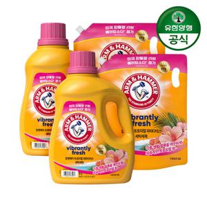 암앤해머 세탁세제 트로피칼 3.0L 용기 2개+1.8L 리필 2개