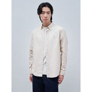 [빈폴멘] 투톤 컬러 헤링본 셔츠  아이보리 (BC4964C220)