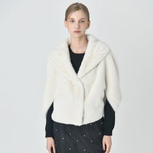 [SATIN] 루즈핏 퍼 자켓 O244T162