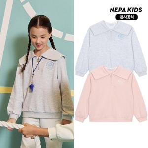 [네파키즈/택가79,000] KK65307 포지 카라 맨투맨 본사직영