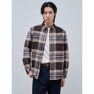 [빈폴멘] 브러쉬드 빅체크 셔츠  브라운 (BC4964C34D)