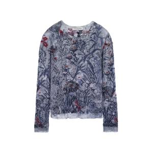 [엘러브] 디올 캐시미어 자수 스웨터 34 블루 4ET1668