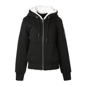 [무스너클(잡화)]여성 클래식 버니 후드 집업(퍼 탈부착)(블랙/화이트) M34LS636244